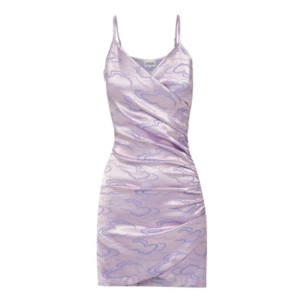 DAWANG Lian Slip Purple Cloud Dress